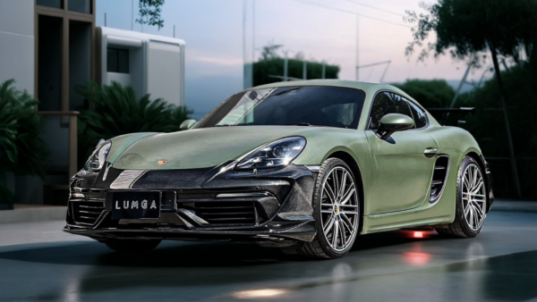 Porsche with carbon fiber body kit by LUMGA – custom aerodynamic upgrade for high-performance luxury sports car