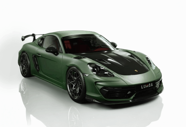 3D CAD design of Porsche carbon fiber prepreg body kit by LUMGA.