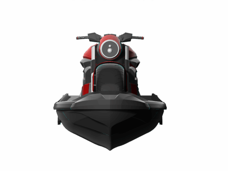 LUMGA Jetbike features aerodynamic contours in a high-tech 3D CAD render.