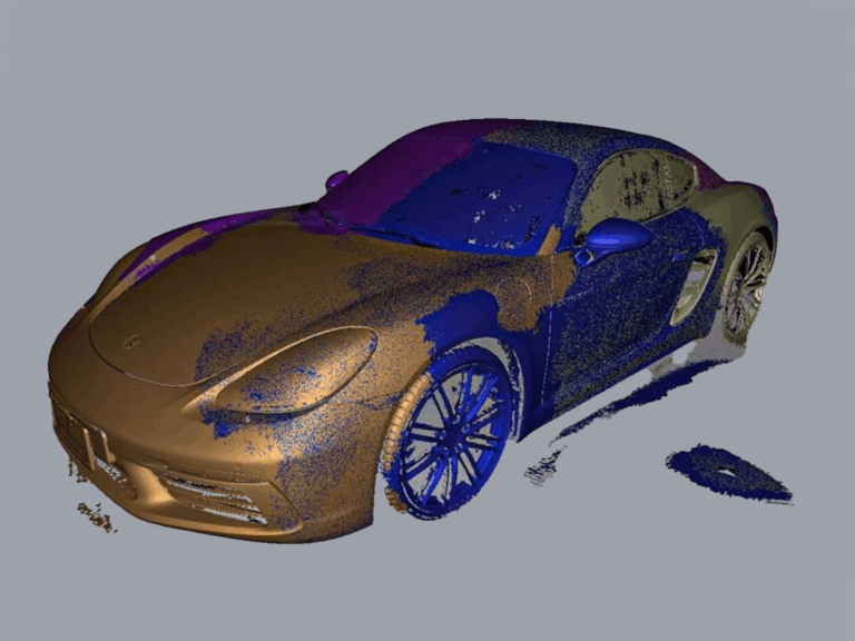 Seamless integration of 3D scan and CAD for premium car modifications by LUMGA.