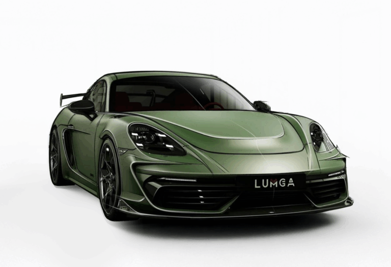 Porsche body kit design made from premium carbon fiber prepreg by LUMGA.