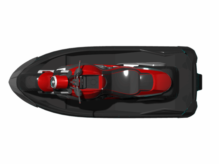 Innovative Jetbike concept fuses aquatic performance with futuristic styling.