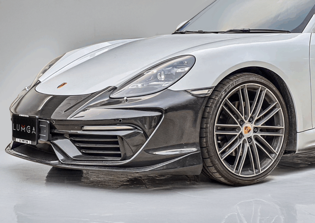 LUMGA-designed body kit enhances Porsche performance and style.