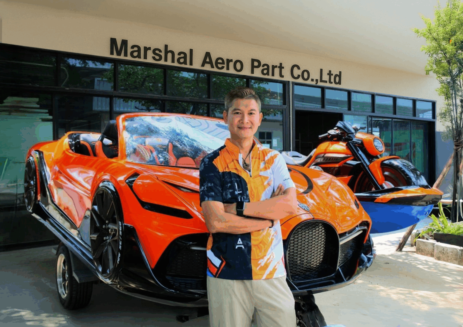 Lumga custom jetcar and jetbike at Marshal Aero Part Co., Ltd.