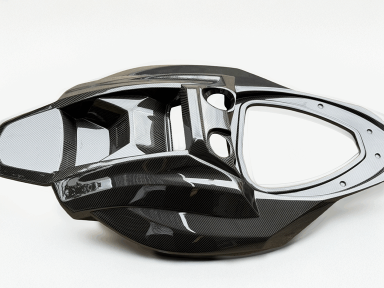 Custom jet ski modifications using premium carbon fiber materials.