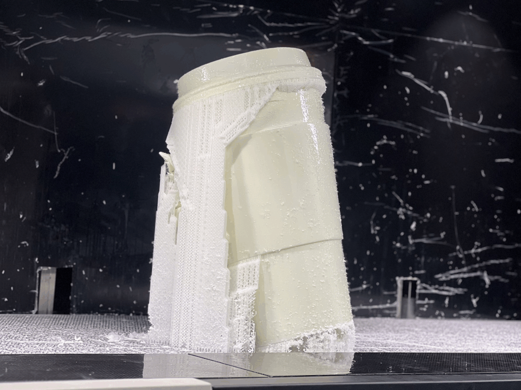 Cat face 3D model on a coffee cup concept designed for printing by Lumga