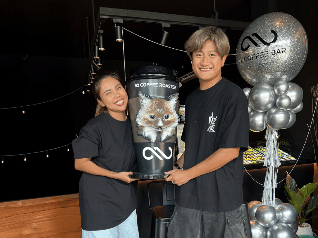 Realistic Lumga 3D cat cup concept created in CAD for digital fabrication