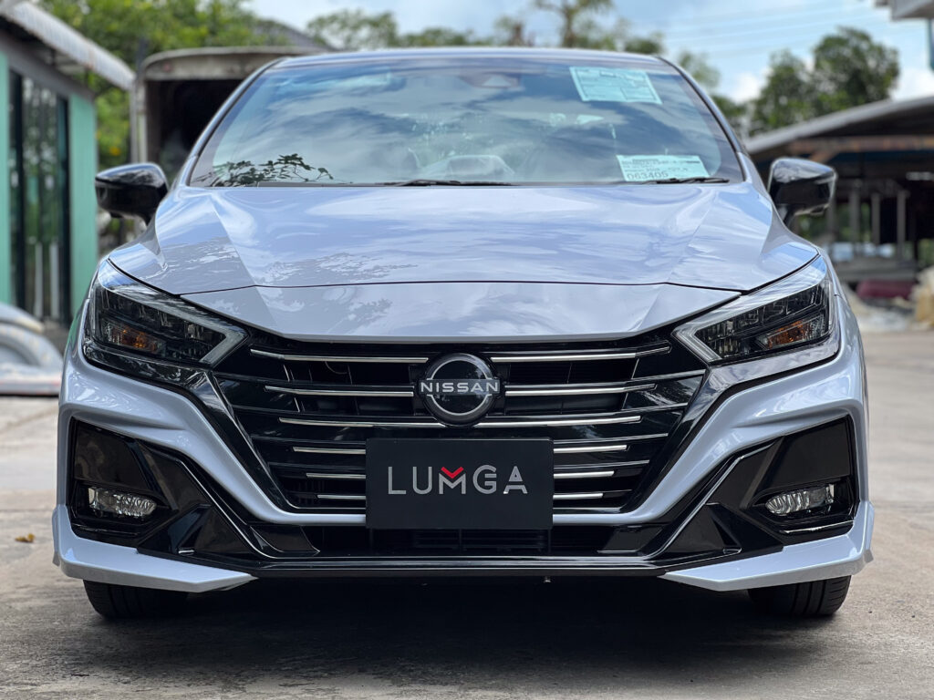 Custom Nissan Almera equipped with Lumga full bodykit sport styling