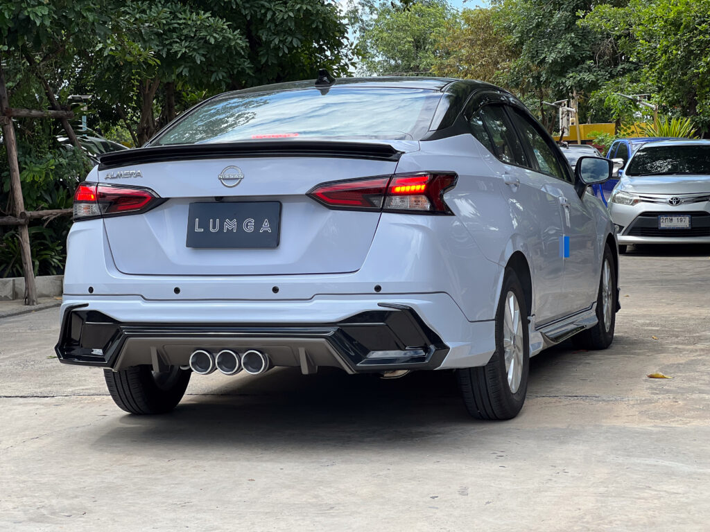 issan Almera modified with Lumga sport design body kit for premium look