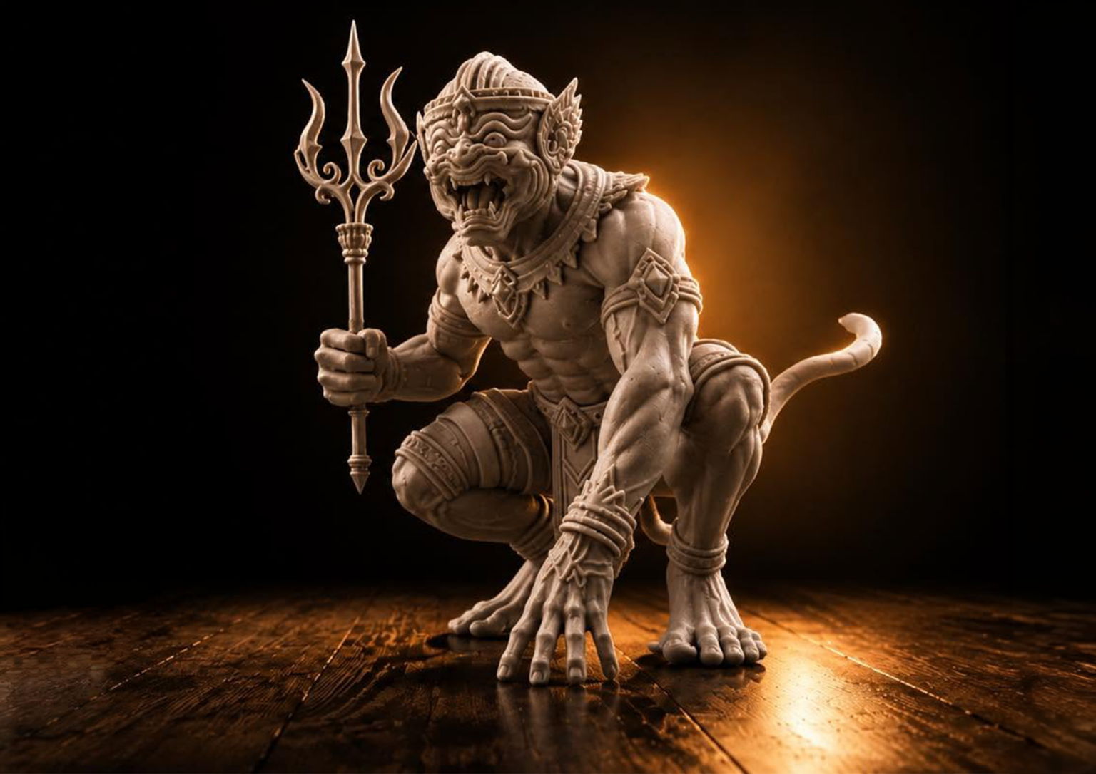 LUMGA - Hanuman 3d Printed Statue Lumga